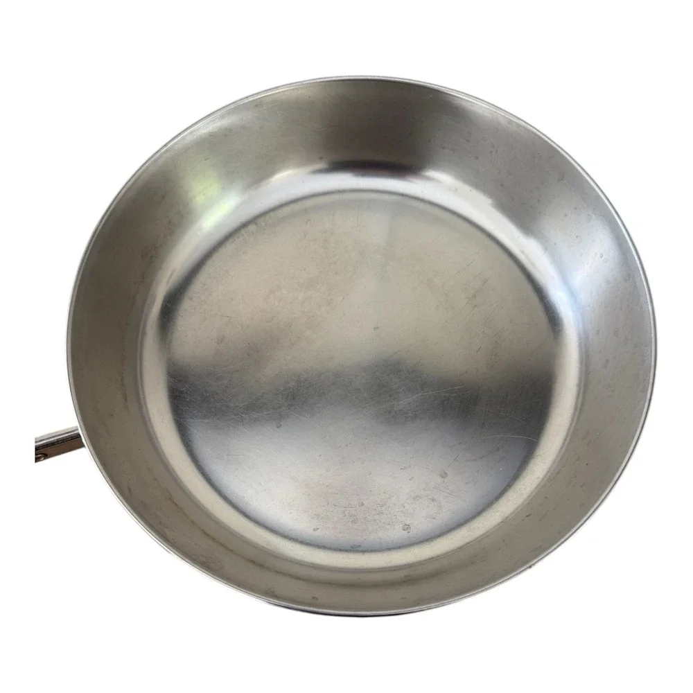 Vintage 1801 Revere Ware Copper Clad 10 inch Skillet‎ Fry Pan Lid USA